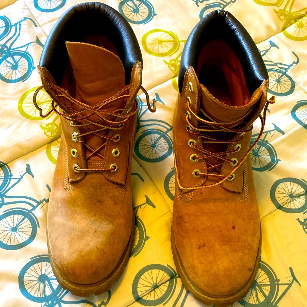 MEN'S TIMBERLAND PREMIUM 6-INCH WATERPROOF BOOTS Size 13